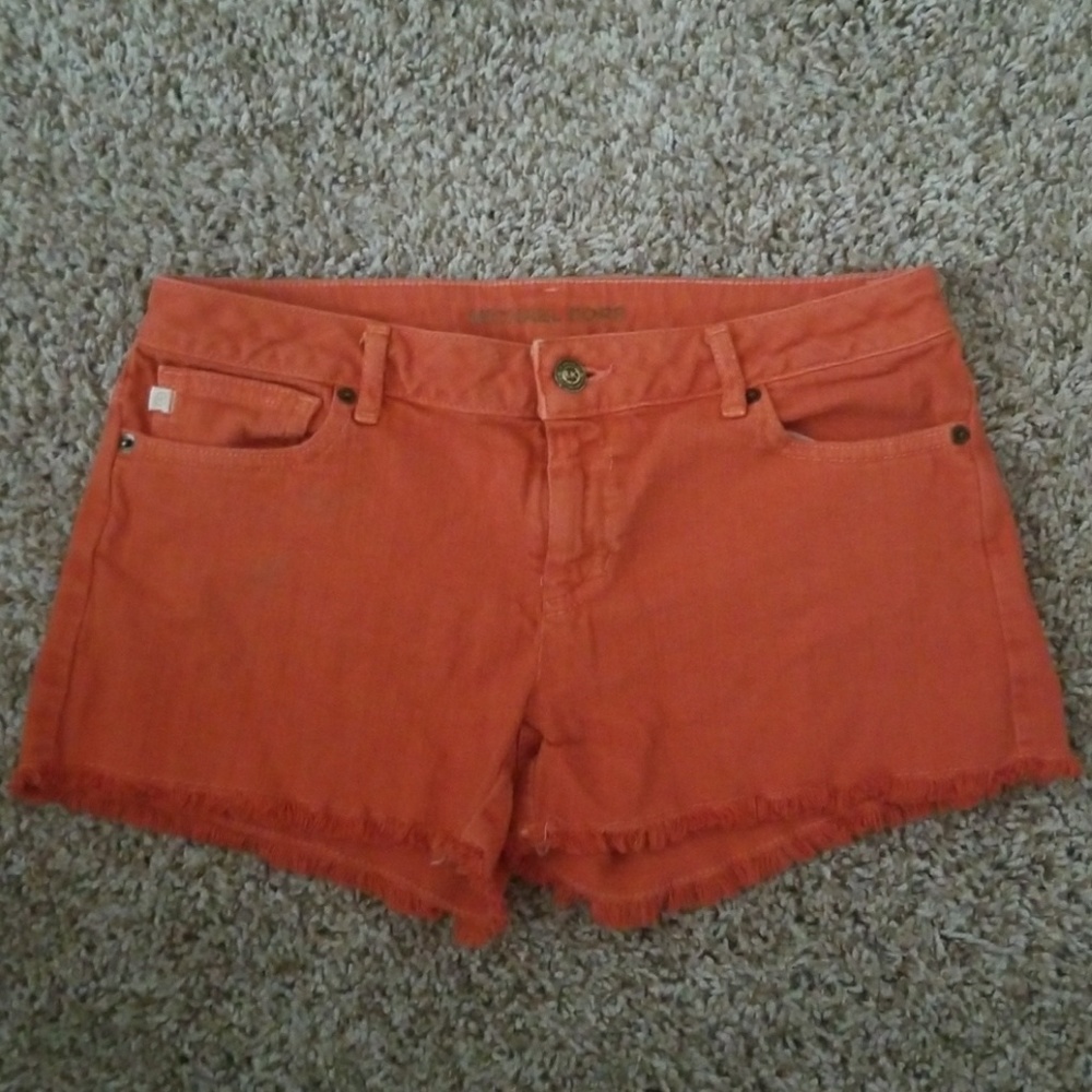 Michael Kors Orange Jean Shorts